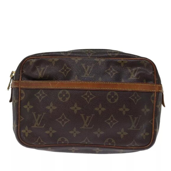 LOUIS VUITTON Monogram Compiegne 23 Clutch Bag M51847 LV Auth th4888 - Picture 2 of 16